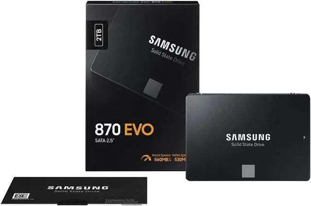 Alt view image 3 of 5 - SAMSUNG SSD 870 EVO, 2 TB, Form Factor 2.5 Inch, Intelligent Turbo Write, Magician 6 Software, Black