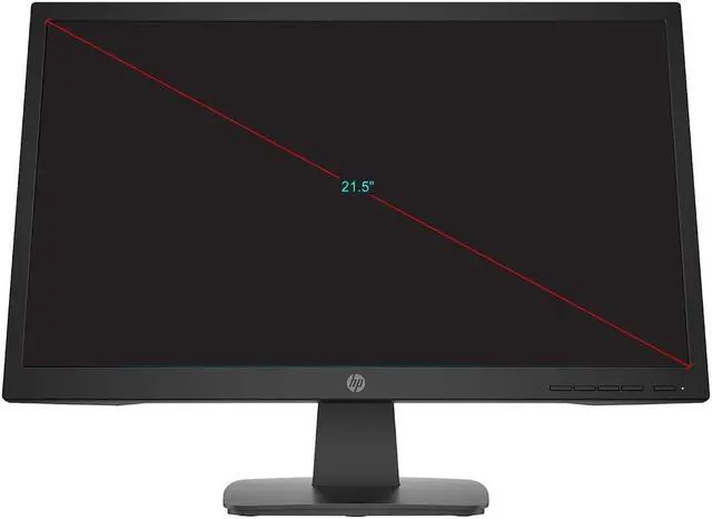 Alt view image 2 of 5 - HP P22v G4 21.5" Full HD LED LCD Monitor - 16:9 - Black - 22" Class - Twisted nematic (TN) - 1920 x 1080-250 Nit Typical - 5 ms On/Off - 60 Hz Refresh Rate - HDMI - VGA