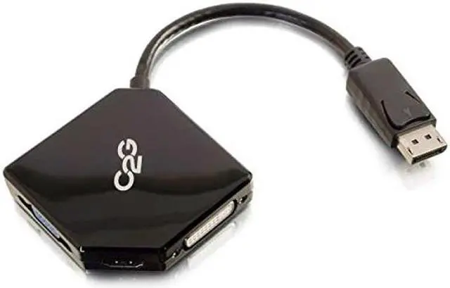 Alt view image 3 of 4 - C2G/Cables to Go DisplayPort to HDMI, VGA, or DVI Adapter Converter (54340)