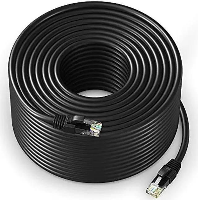 Main image of Maximm Cat 6 Ethernet Cable 300 Ft,Cat6 Cable, LAN Cable, Internet Cable, Patch Cable and Network Cable - UTP (Black) 300 Feet ethernet Cord