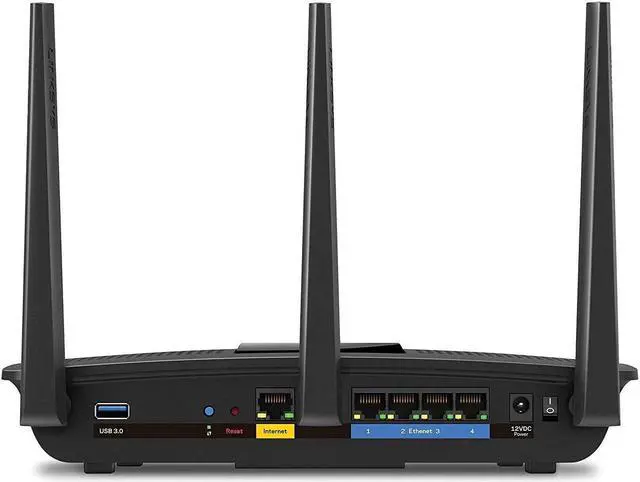 Alt view image 2 of 5 - Linksys EA7300 Max-Stream: AC1750 Dual-Band Wi-Fi Router, Gigabit Ethernet Ports, 1,500 square-foot Range, 10 Devices, MU-MIMO (Black)