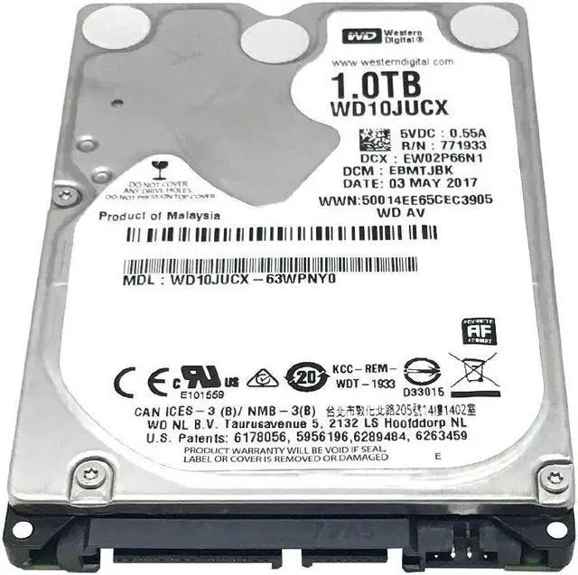 Alt view image 2 of 5 - Western Digital 1TB 5400RPM 16MB Cache SATA 6.0Gb/s 2.5inch Hard Drive (for PS4 Game Console HDD Upgrade/Repair)