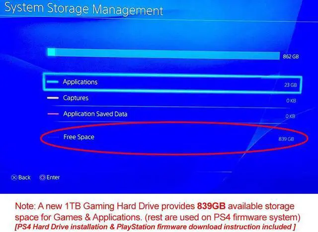 Alt view image 3 of 5 - Western Digital 1TB 5400RPM 16MB Cache SATA 6.0Gb/s 2.5inch Hard Drive (for PS4 Game Console HDD Upgrade/Repair)