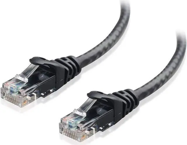 Alt view image 2 of 5 - Cable Matters Snagless Long Cat6 Ethernet Cable (Cat6 Cable, Cat 6 Cable) in Black 50 ft & USB 3.1 to 4-Port Gigabit Ethernet Switch