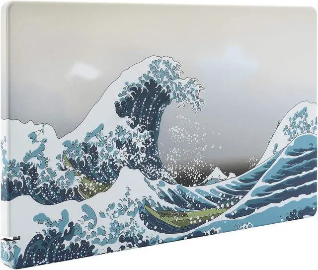 Alt view image 3 of 5 - eXtremeRate Soft Touch The Great Wave Joycon Housing Shell (D-Pad Version) with Full Set Buttons for Nintendo Switch, Replacement Faceplate for Nintendo Switch Dock  Joy-Con Dock NOT Included