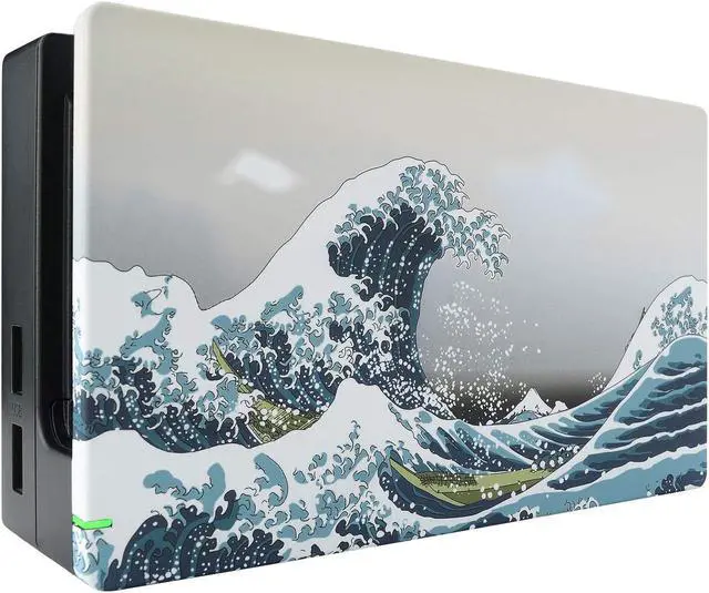 Alt view image 5 of 5 - eXtremeRate Soft Touch The Great Wave Joycon Housing Shell (D-Pad Version) with Full Set Buttons for Nintendo Switch, Replacement Faceplate for Nintendo Switch Dock  Joy-Con Dock NOT Included