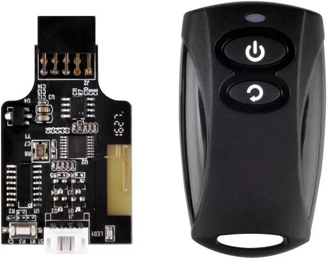 Alt view image 2 of 5 - SilverStone Technology 2.4G Wireless Remote Computer Power/Reset Switch, USB 2.0 9-pin Interface ES02-USB Components Other