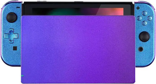 Main image of eXtremeRate Chameleon Purple Blue Joycon Housing Shell (D-Pad Version) with Full Set Buttons for Nintendo Switch, Replacement Faceplate for Nintendo Switch Dock  Joy-Con Dock NOT Included