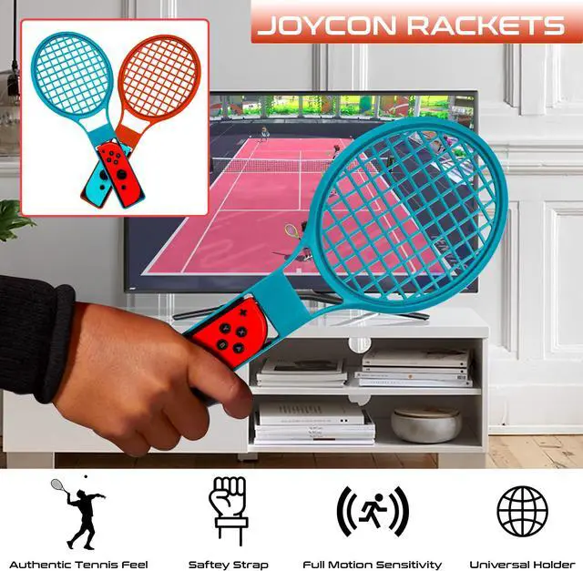 Alt view image 2 of 5 - Orzly Switch Sports Games 2024 Accessories Bundle Pack for Nintendo Switch & Switch OLED with Tennis Rackets, Golf Clubs, Chambara Swords, Soccer Leg Straps & Joycon Grips - With Carry Bag