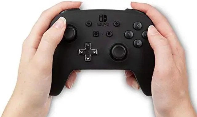 Alt view image 2 of 5 - PowerA Enhanced Nintendo Switch Controller Wireless - Black, Rechargeable Pro Controller for Switch, Immersive Motion Control and Advanced Gaming Buttons