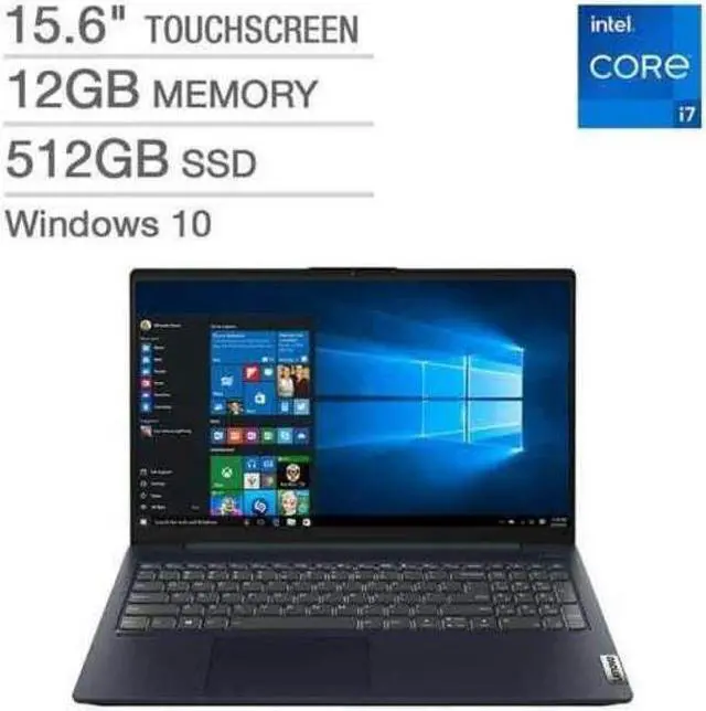 Alt view image 4 of 4 - Lenovo IdeaPad 5 15.6" FHD IPS Touchscreen Laptop | 11th Gen Intel Core i7-1165G7 | 12GB RAM | 512GB SSD | Backlit Keyboard | Fingerprint Reader | Windows 10