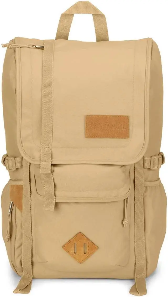 Main image of JanSport Hatchet Backpack - 15-inch Padded Laptop Compartment, Dual Water Bottle Pockets, Side Compression Straps, Curry