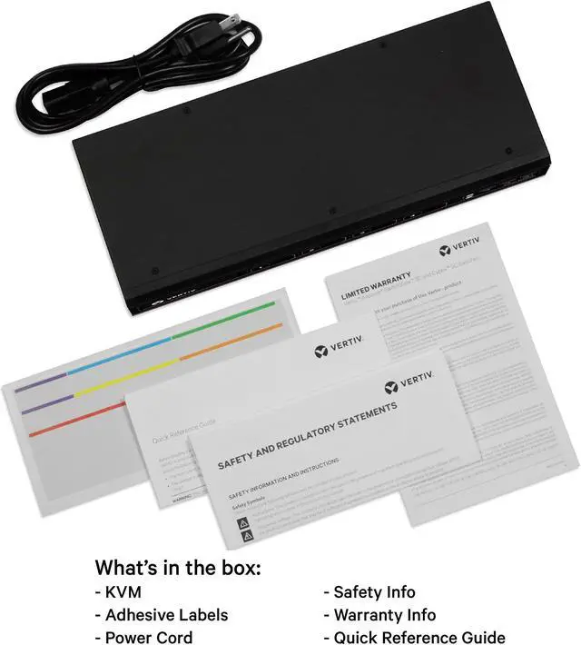 Alt view image 4 of 5 - Vertiv Avocent 4-Port Dual-Head DVI-I 4K Ultra HD KVM Switch (SV340)