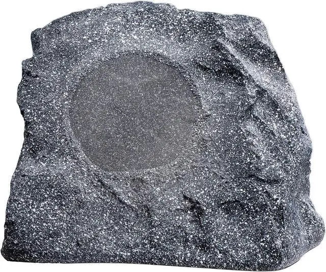 Alt view image 2 of 4 - OSD Audio 8" High Fidelity Outdoor Rock Speaker Durable Weather-Resistant Design, Single - Granite Grey RS850