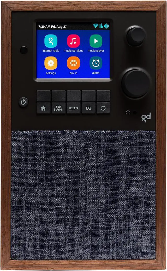 Alt view image 5 of 5 - Grace Digital Mondo Elite Alto Smart Internet Radio with Accessory Speaker, Bluetooth, Wi-Fi, 7-Day Alarm  Microphone Free (Walnut)
