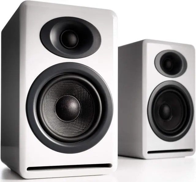 Main image of Audioengine P4 Passive Bookshelf Speakers | Home Stereo High-Performing 2-Way Desktop Speakers (White)