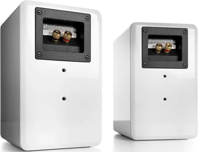 Alt view image 2 of 5 - Audioengine P4 Passive Bookshelf Speakers | Home Stereo High-Performing 2-Way Desktop Speakers (White)
