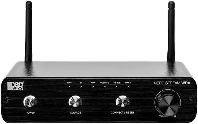 Alt view image 2 of 5 - OSD Nero Stream WRA: Outdoor Amplifier w/App Control (100W x 2), Stream Spotify, Tidal & More, IP64 Weatherproof, Class D Compact Design, EQ Control, Ideal for Backyards & Patios