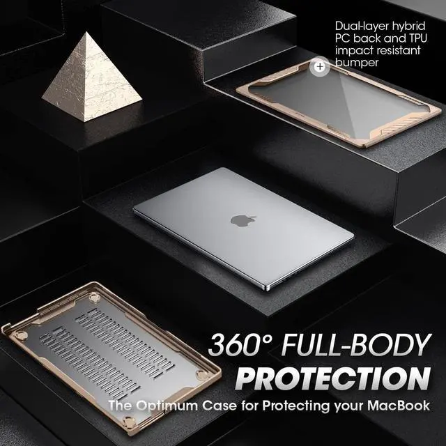 Alt view image 5 of 5 - SUPCASE for MacBook Pro 14 Inch Case 2024-2021 (Unicorn Beetle), M4/M3/M2/M1 Pro/Max A3185 A3401 A3112 A2918 A2992 A2779 A2442 Heavy Duty Rugged Hard Shell Protective Cover for MacBook Pro 14", Tan