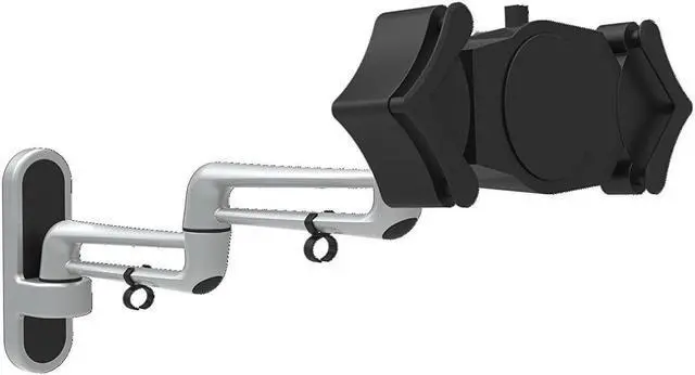 Alt view image 5 of 5 - Tablet Wall Mount,17-7/8" L,Silver