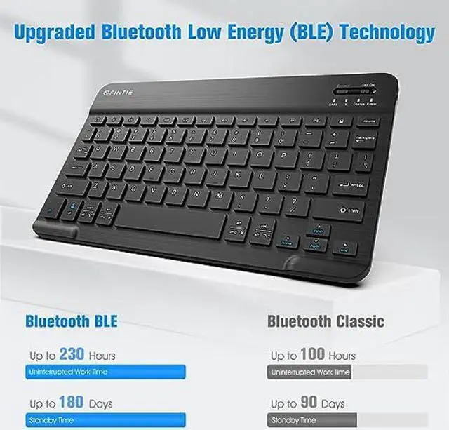 Alt view image 5 of 5 - Fintie Keyboard Case for Samsung Galaxy Tab S9 FE 5G 10.9 Inch/Galaxy Tab S9 11 Inch 2023 with S Pen Holder, Slim Stand Cover Detachable Wireless Bluetooth Keyboard, Composition Book