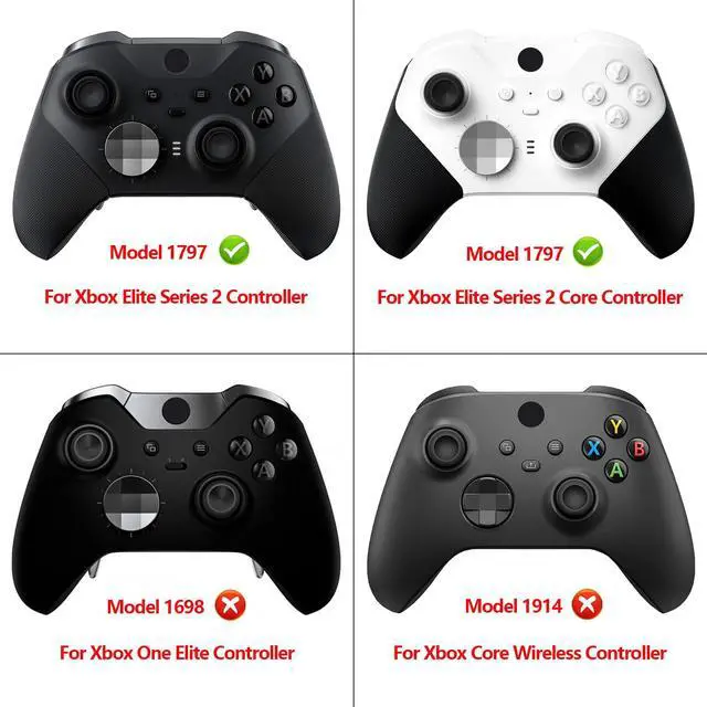 Alt view image 2 of 5 - eXtremeRate Faceplate Shell + Bottom Shell for Xbox Elite Series 2, Elite Series 2 Core Controller - Scarlet Red