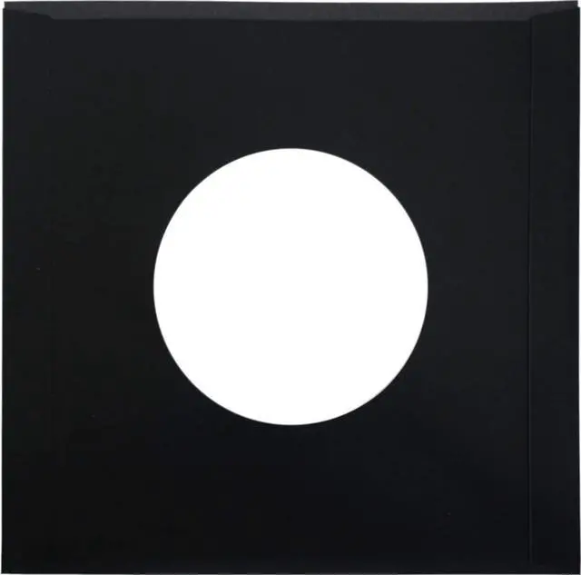 Alt view image 5 of 5 - Square Deal Recordings & Supplies - 7" 45pm Vinyl Record Inner Sleeves - Archival Quality, Super Heavyweight 29# Black Paper with Hole - Set of 100#07IWBK