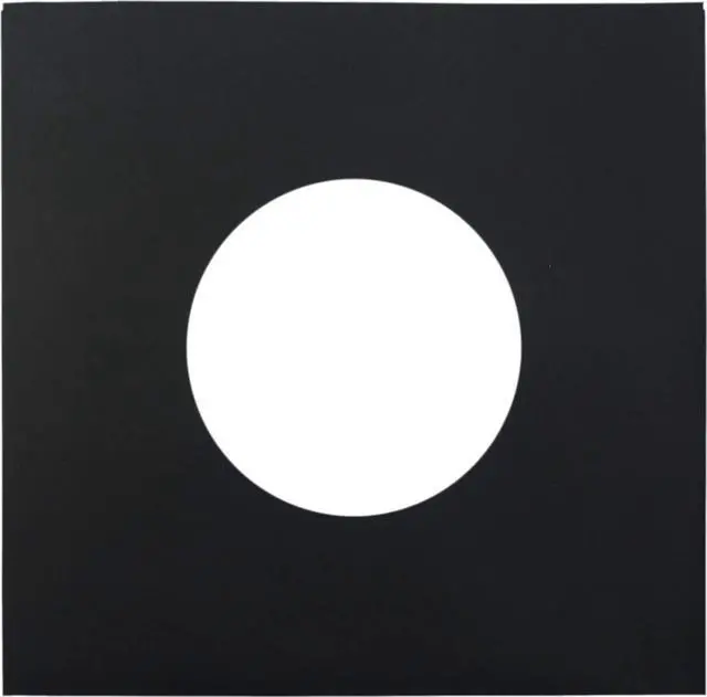 Alt view image 4 of 5 - Square Deal Recordings & Supplies - 7" 45pm Vinyl Record Inner Sleeves - Archival Quality, Super Heavyweight 29# Black Paper with Hole - Set of 100#07IWBK