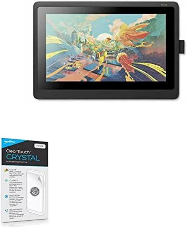 Main image of BoxWave Screen Protector Compatible with Wacom Cintiq 16 (DTK1660K0A) - ClearTouch Crystal (2-Pack), HD Film Skin - Shields from Scratches for Wacom Cintiq 16 (DTK1660K0A)