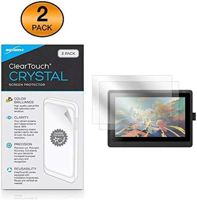 Alt view image 2 of 5 - BoxWave Screen Protector Compatible with Wacom Cintiq 16 (DTK1660K0A) - ClearTouch Crystal (2-Pack), HD Film Skin - Shields from Scratches for Wacom Cintiq 16 (DTK1660K0A)