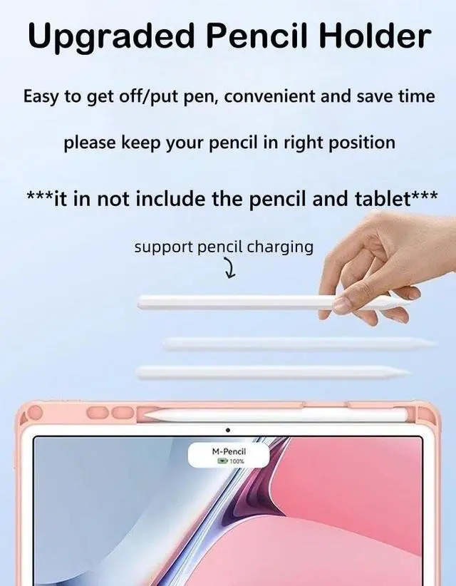 Alt view image 5 of 5 - AnMengXinLing Keyboard Case for iPad iPad Air 11 Inch (M2)/ Air 5th 4th Generation/Pro11 4th 3rd 2nd 1st Gen, Slim Magnetic Detachable iPad Air 6 2024 Keyboard Tablet Cover with Pencil Holder, Purple