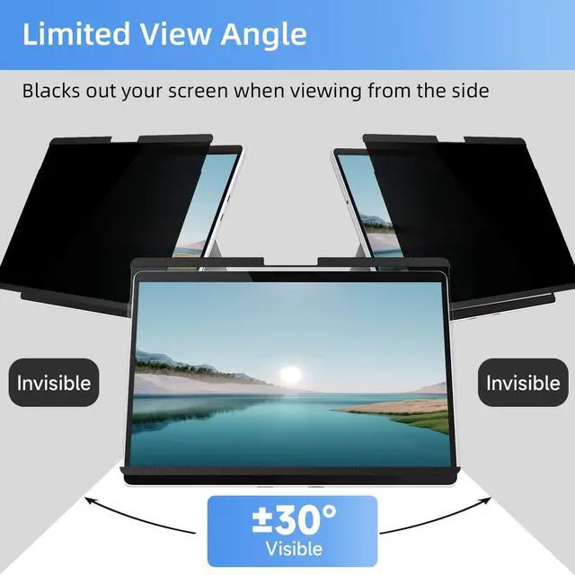 Alt view image 3 of 5 - Mamol Magnetic Privacy Screen for 12.3 inch Surface Pro 7 Plus/7/6/5/4/3, Removable Anti Glare Blue Light Filter, Anti-Spy Screen Protector for Microsoft Surface Pro 7+, Pro 7, Pro 6, Pro 5, Pro 4/3