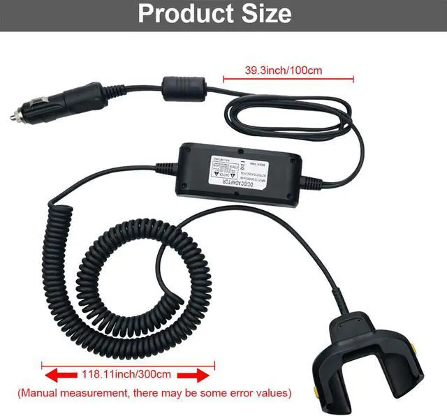 Alt view image 4 of 5 - Vehicle Charger Cable for TC70 TC72 ,Car Charger Cable for Zebra Symbol TC70X TC77,CBL-TC7X-USB1-01 Scanner Handheld Computer PDA Charger Accessories