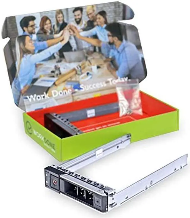 Alt view image 5 of 5 - WORKDONE 2-Pack 3.5 inch Drive Caddy - Compatible for PowerEdge - 14th Gen R340 R440 R540 R640 R740 R740xd2 R6415 R7415 R7425 XC640-10 XC740xd-12 R650xs R750xs - Hot Swap Tray - with Setup Manual