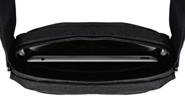 Alt view image 4 of 5 - Innovative Care  iPad, Tablet & Accessories Organizer/Carrying Case/Messenger Bag with Zipper, Padded & Mesh Pockets & Crossbody Shoulder Strap for Nurses, Doctors, Medical Students, Black