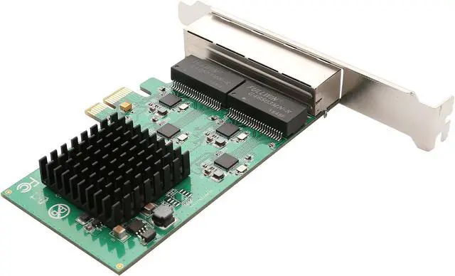 Alt view image 4 of 5 - SYBA Multimedia 4 Port Gigabit Ethernet PCI-e X1 Network Interface Card (SI-PEX24042)