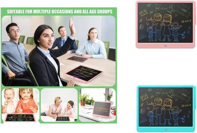 Main image of TEKFUN 15inch LCD Writing Tablet Teen Boy Girl Gifts Ideas, Gifts for All Age Groups, Drawing Board Educational Toys for 6 4 5 3 Year Old Kids, Home and Office Erase Message Memo Board