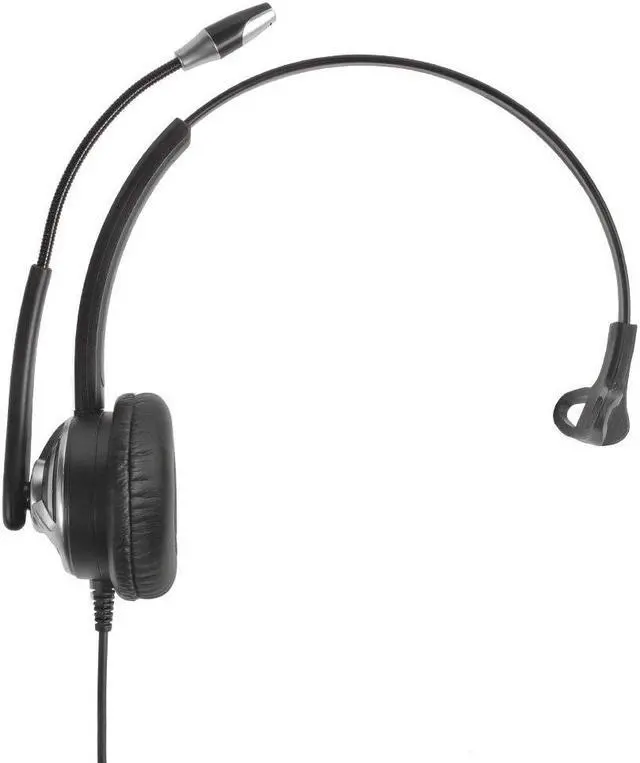 Alt view image 3 of 5 - ECS WordCommander USB Voice Recognition Headset, Single Ear, Noise-Cancelling Boom Mic, Premium in-Line Sound Card, Pro-Flex Wire, Ideal for Voice-to-Text, Superior Audio Quality, Comfortable Fit