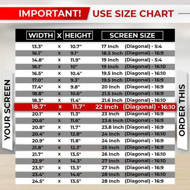 Alt view image 3 of 5 - SightPro 22 Inch 16:10 Computer Privacy Screen Filter for Monitor - Privacy Shield and Anti-Glare Protector
