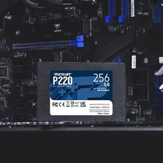 Alt view image 4 of 4 - Patriot Memory P220 256GB Internal SSD - SATA 3 2.5" - Solid State Drive - P220S256G25