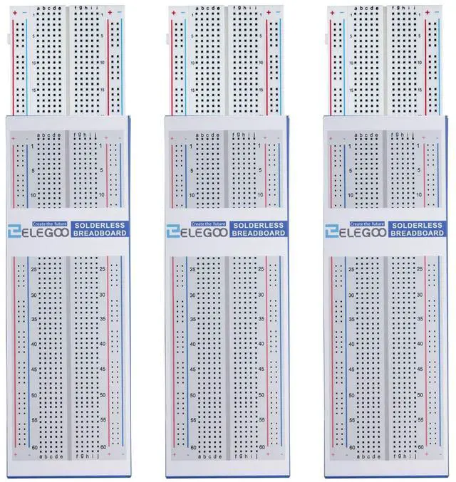 Alt view image 4 of 5 - ELEGOO 3pcs Breadboard 830 Point & ELEGOO UNO R3 Board ATmega328P