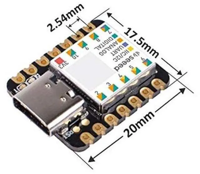 Alt view image 5 of 5 - Seeed Studio XIAO SAMD21 - Smallest Arduino Microcontroller with Rich Interfaces for Wearable Devices, 100% Arduino IDE Compatible, 3pcs