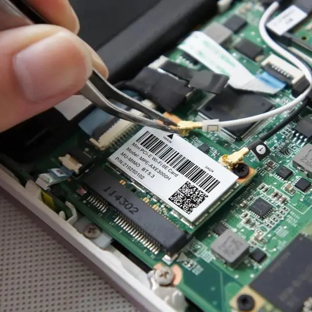 Alt view image 5 of 5 - Teday WiFi 6E 3000Mbps Bluetooth 5.2 AX210HMW MPE-AXE3000H for Intel AX210 Wireless Mini PCI-E WiFi Card 802.11ax/ac 2.4G/5Ghz Adapter Than AX200