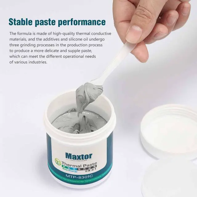 Alt view image 3 of 5 - Maxtor MTP-8301C 150g High Performance Thermal Compound Paste, Heatsink Paste, Thermal Conductive Grease for CPU GPU Cooler LED IC PS4 Xbox Chipset Ovens
