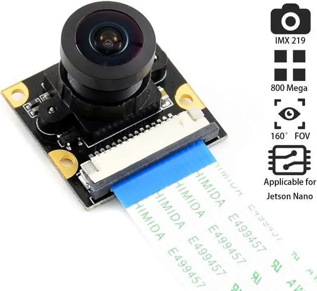 Alt view image 2 of 5 - waveshare 8MP IMX219-160 Camera Compatible with Jetson Nano and Raspberry Pi Compute Module 3/3+,8 Megapixels Camera Module IMX219 Sensor 3280x2464 Resolution 160 Degree FOV