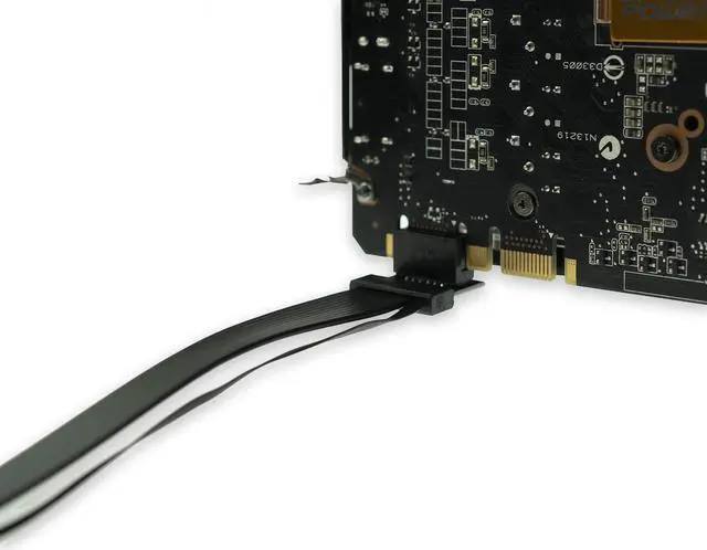 Alt view image 3 of 5 - LINKUP - Flexible SLI Bridge GPU Cable Extreme High-Speed Technology Premium Shielding 85 ohm Design for NVIDIA GPUs Graphic Cards|NOT compatible with AMD or RTX 2000/3000 GPU - [40 cm]