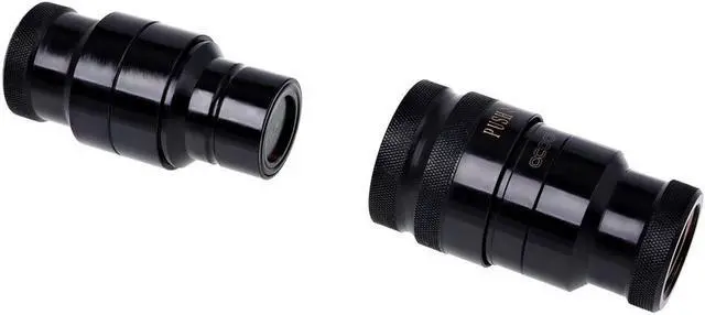 Alt view image 4 of 5 - Alphacool 17370 Eiszapfen HF Quick Release Connector kit G3/8 Inner Thread with reducing Nipple G1/4 - deep Black Water Cooling Fittings