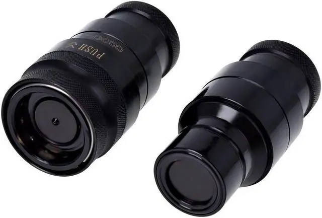 Alt view image 5 of 5 - Alphacool 17370 Eiszapfen HF Quick Release Connector kit G3/8 Inner Thread with reducing Nipple G1/4 - deep Black Water Cooling Fittings
