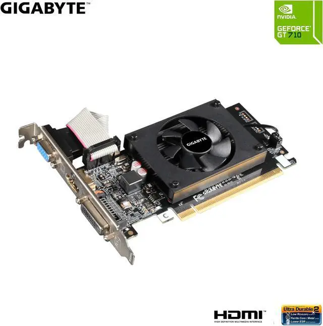 Alt view image 3 of 5 - GIGABYTE 2GB RAM DDR3 SDRAM Video Graphics Cards GV-N710D3-2GL REV2.0
