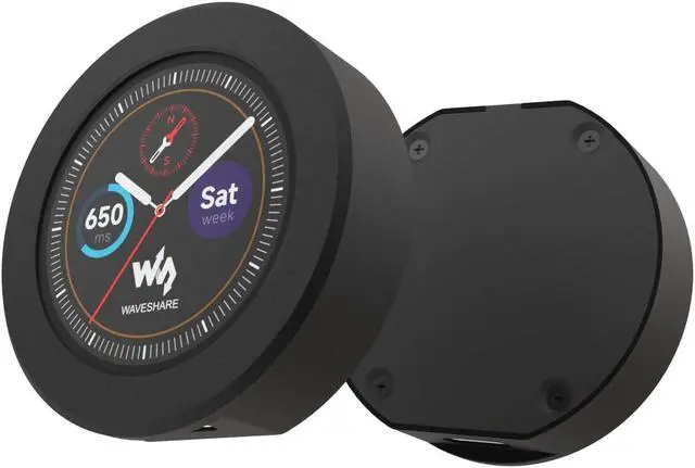 Main image of waveshare RP2040 MCU Board with 1.28inch Round Touch LCD B with CNC Metal Case 240×240 Pixels 65K RGB Color IPS Display, Based on Raspberry Pi RP2040,Onboard Accelerometer and Gyroscope Sensor